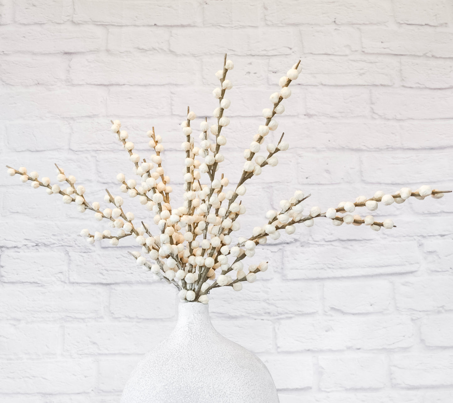 Faux White Seed Stem