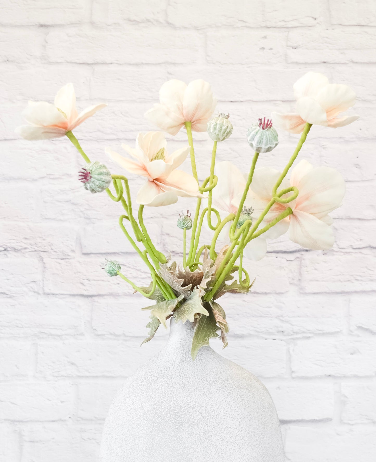 Faux Bloom & Bud Stem