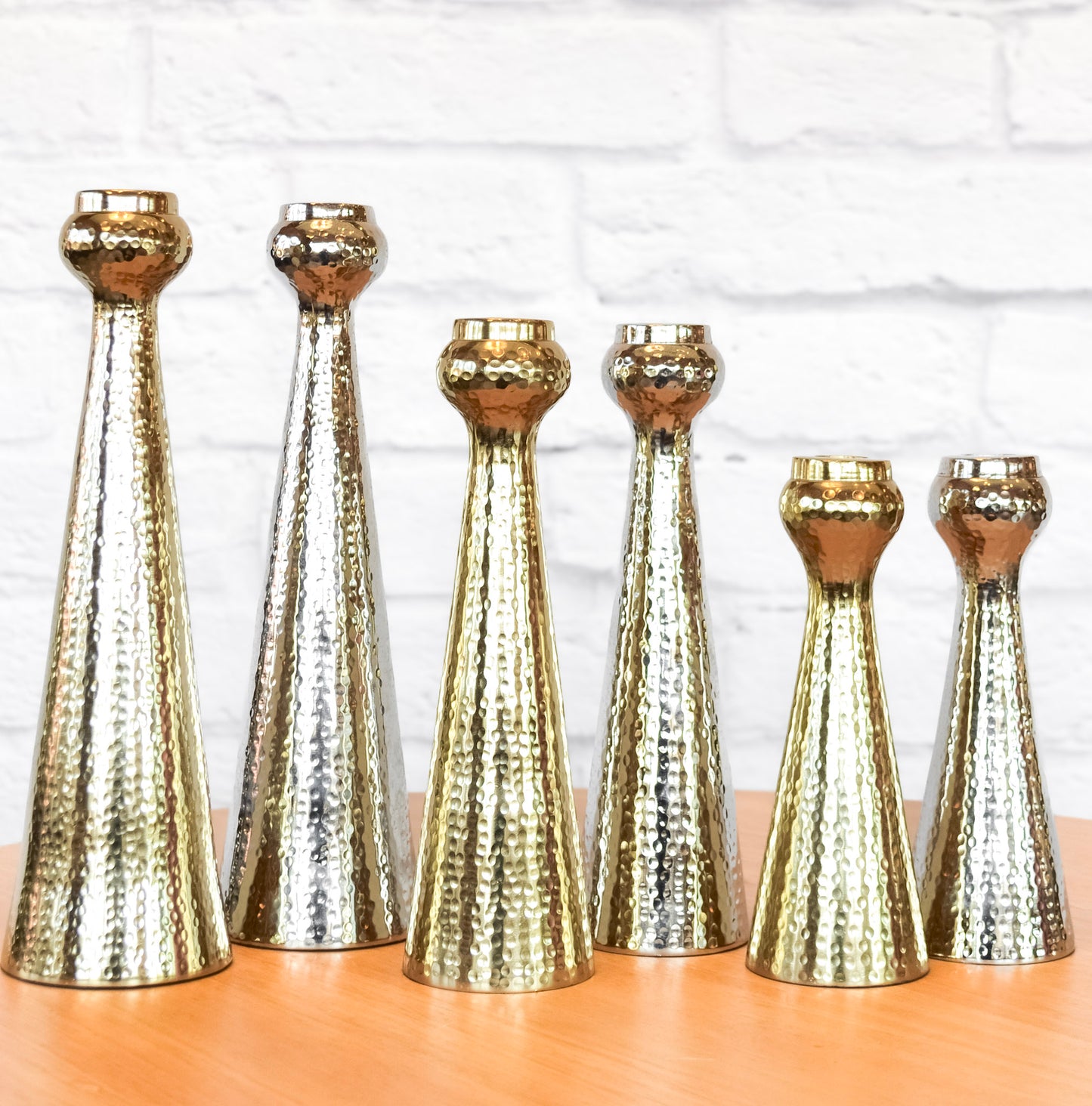 Hammered Taper Candle Holder