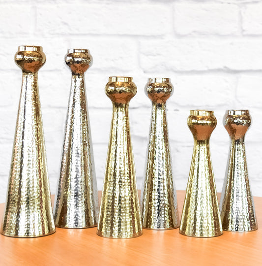 Hammered Taper Candle Holder
