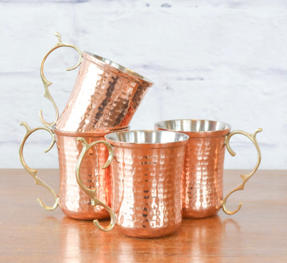 Copper Hammered Stainless Steel Mug