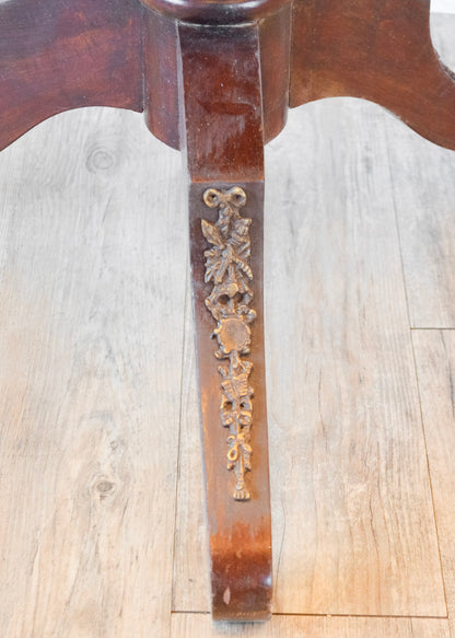 Mahogany Marble Top Ormolu Trimmed Salon Table