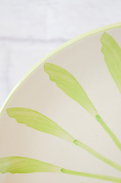 Set of Hand-Painted Stoneware Plates