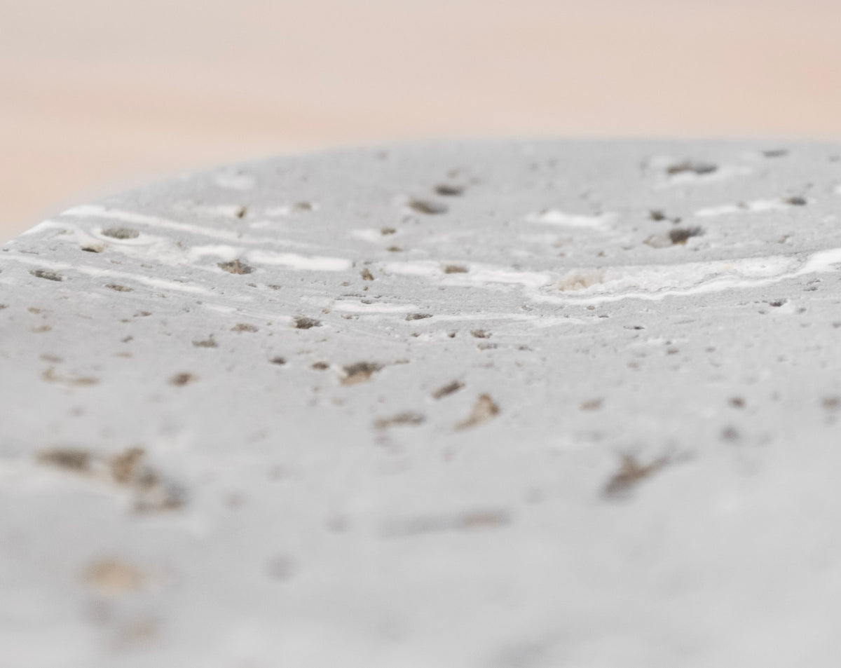 Natural Grey Travertine Soap Dish