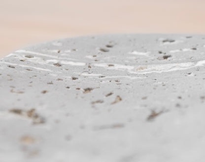 Natural Grey Travertine Soap Dish
