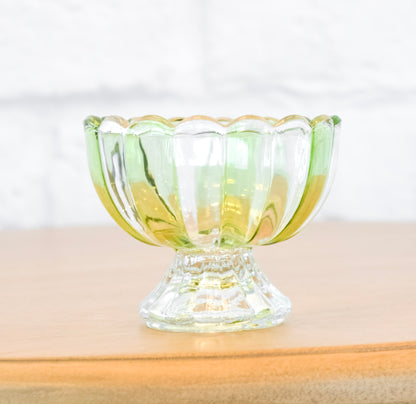 Striped Pedestal Candy Dish