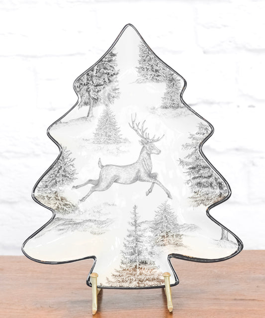 Winter Deer Ceramic Dinnerware Collection