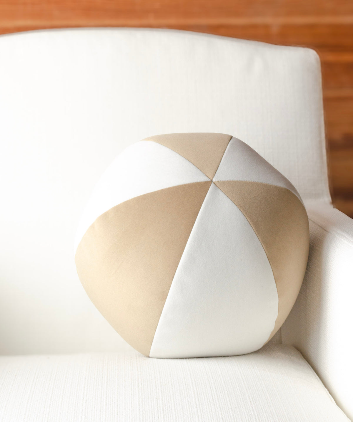 Bicolor Posh Ball Accent Pillow