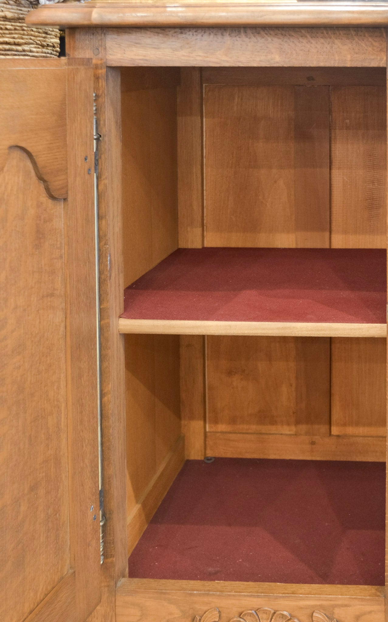 Louis XVI Style Parquetry Top Oak Sideboard