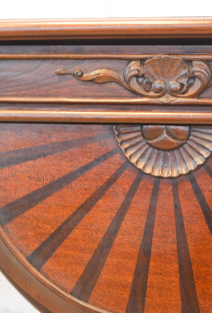Lift Top Mahogany Pedestal Work Table