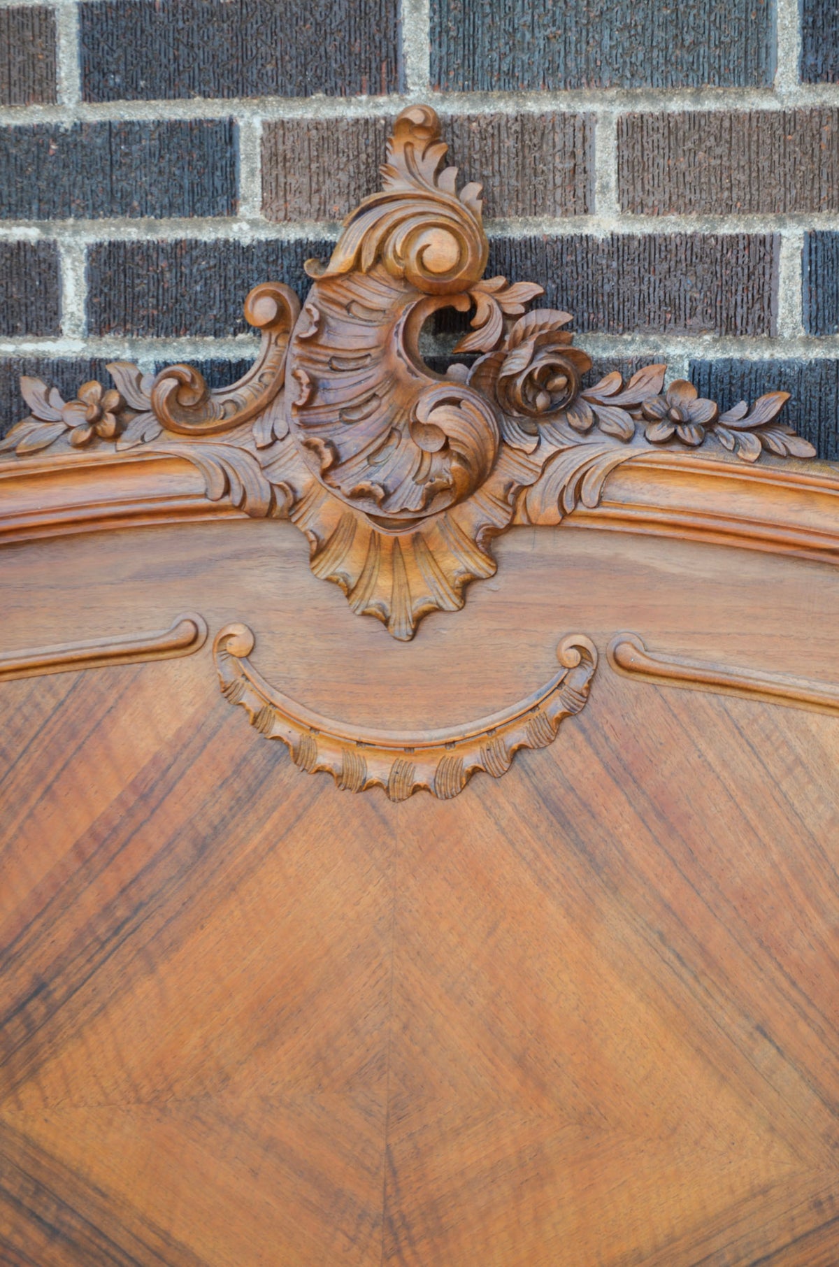 Louis XV Style Mahogany Bed