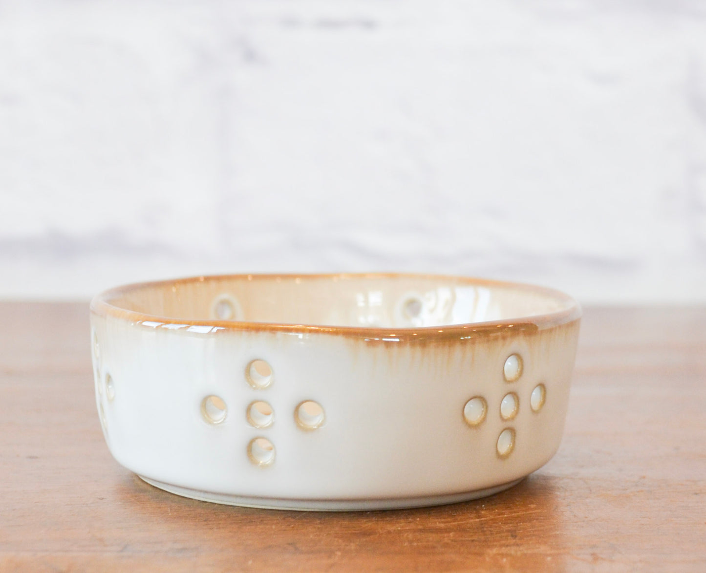 Rustic Stoneware Berry Bowl