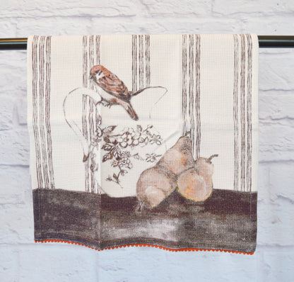 Bird & Berry Tea Towel