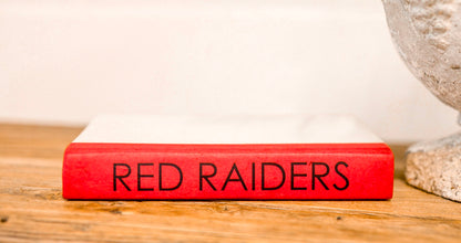 "Guns Up Red Raiders" Decorative Books