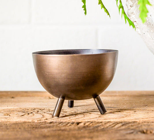 Antique Finish Copper Cachepot