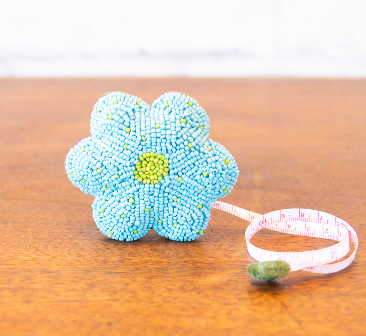 Beaded Flower Tape Measure
