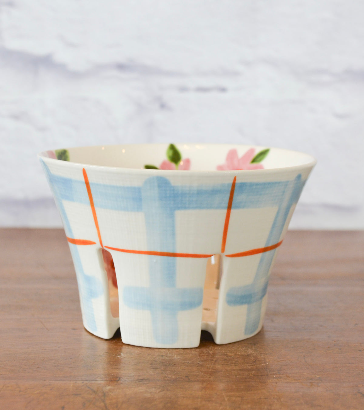 Handcrafted Patterned Berry Bowl