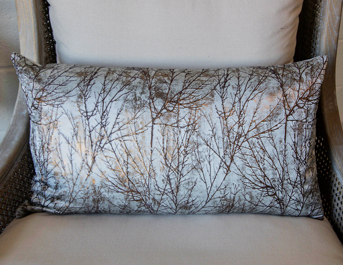 Twiggy Patina Lumbar Pillow