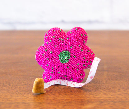 Beaded Flower Tape Measure