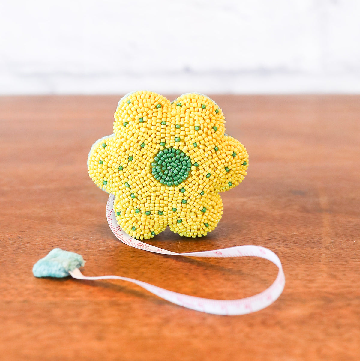 Beaded Flower Tape Measure