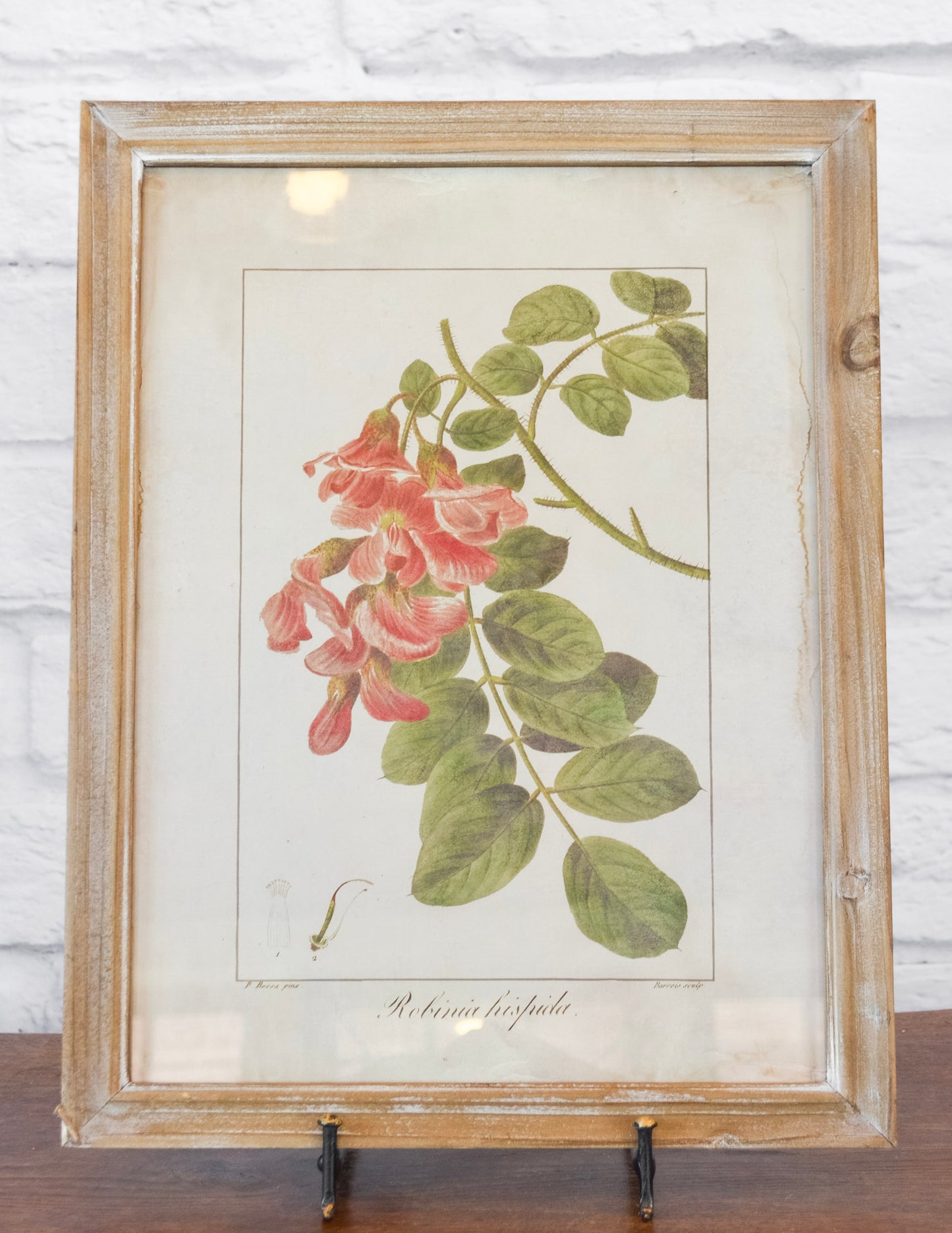 Wood Framed Floral Wall Decor