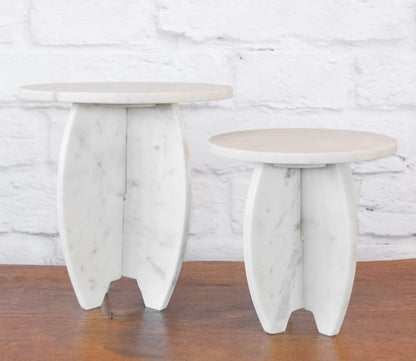 Geometric Marble Riser