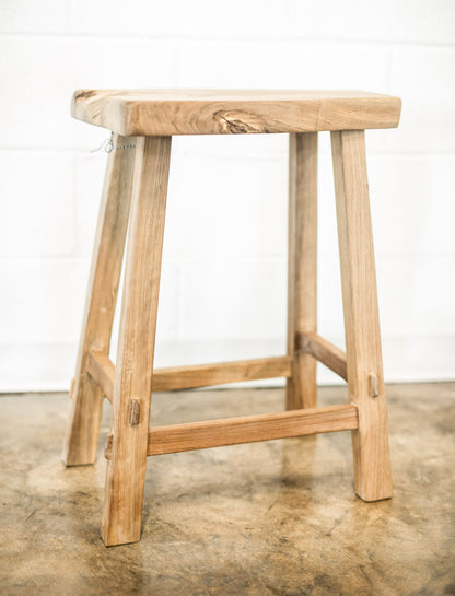 Live Edge Walnut Wood Stool