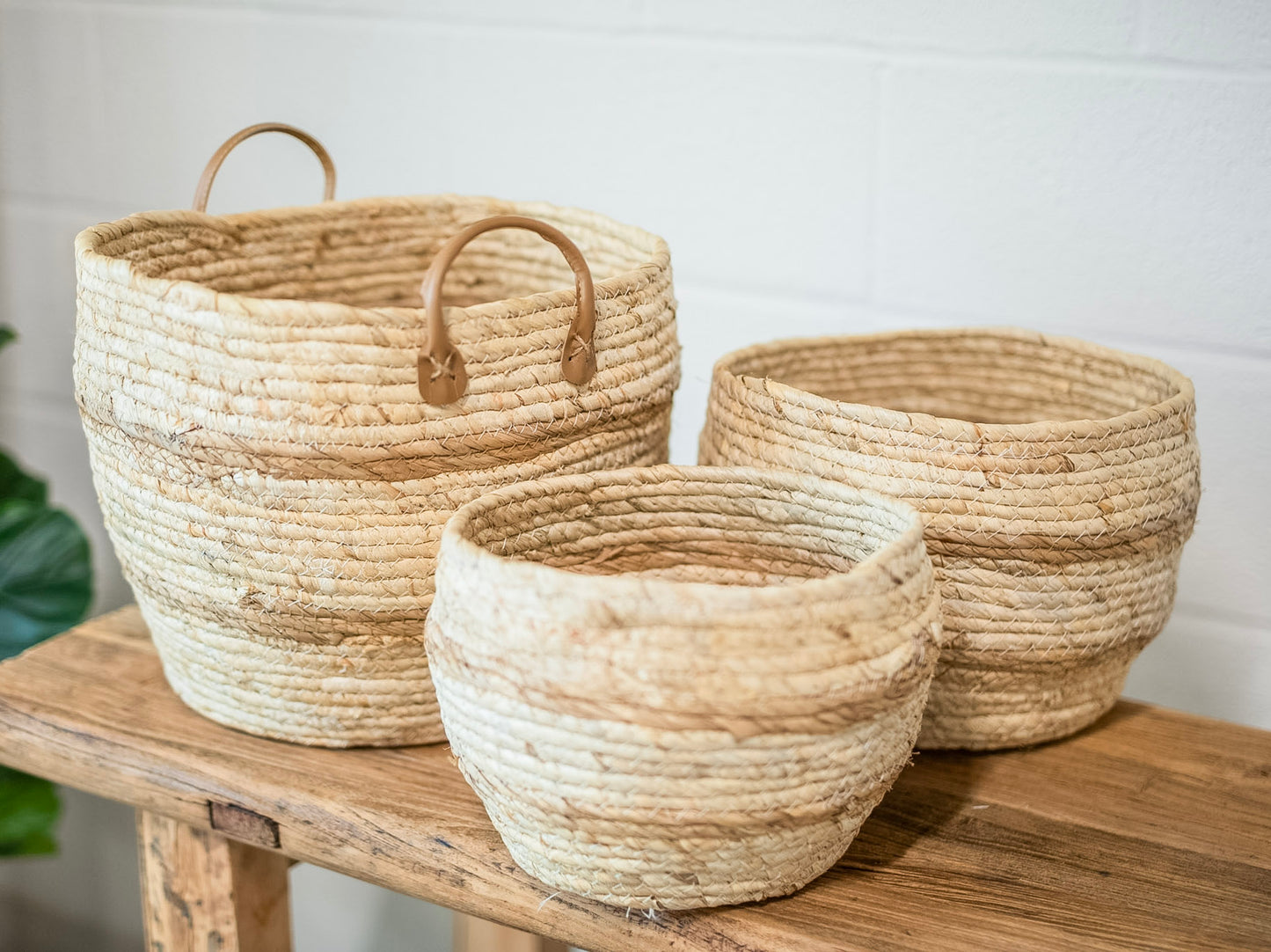 Maize Striped Basket