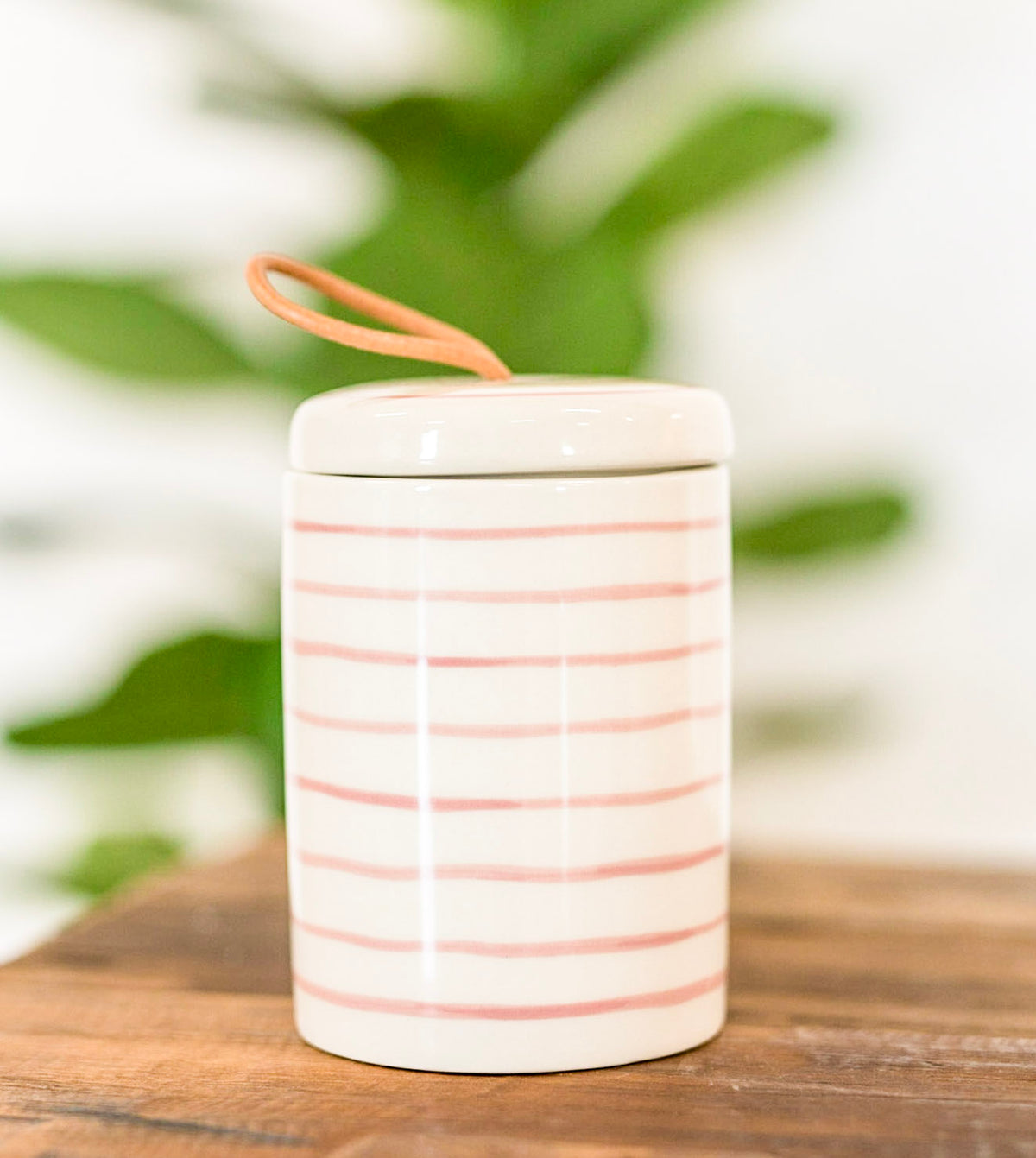 Dainty Stoneware Lidded Canister
