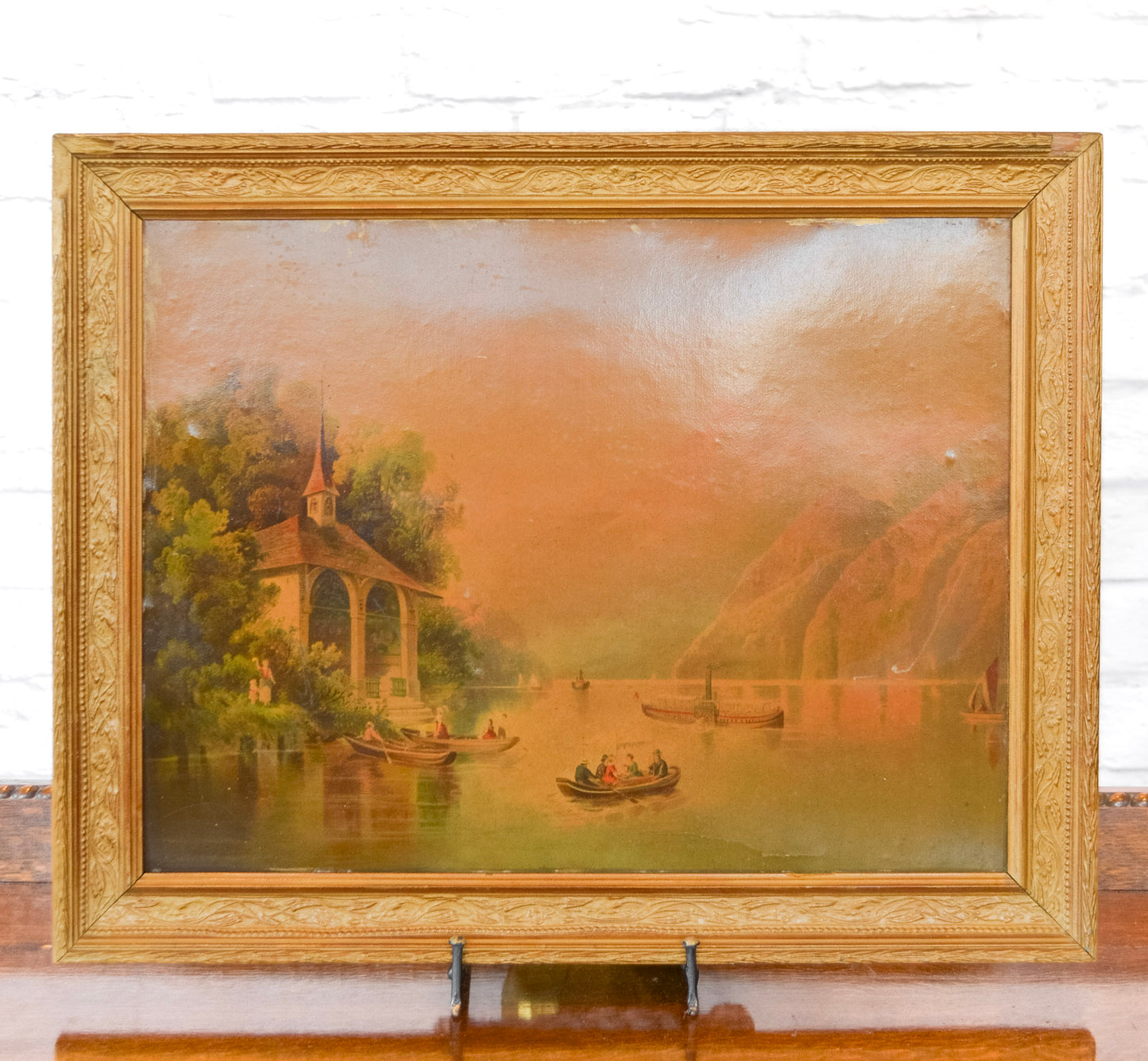 European Oil Print on Board