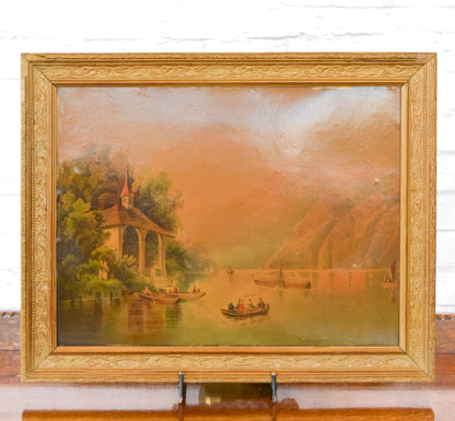 European Oil Print on Board