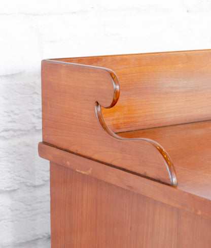 Bow Front Mahogany Cabinet