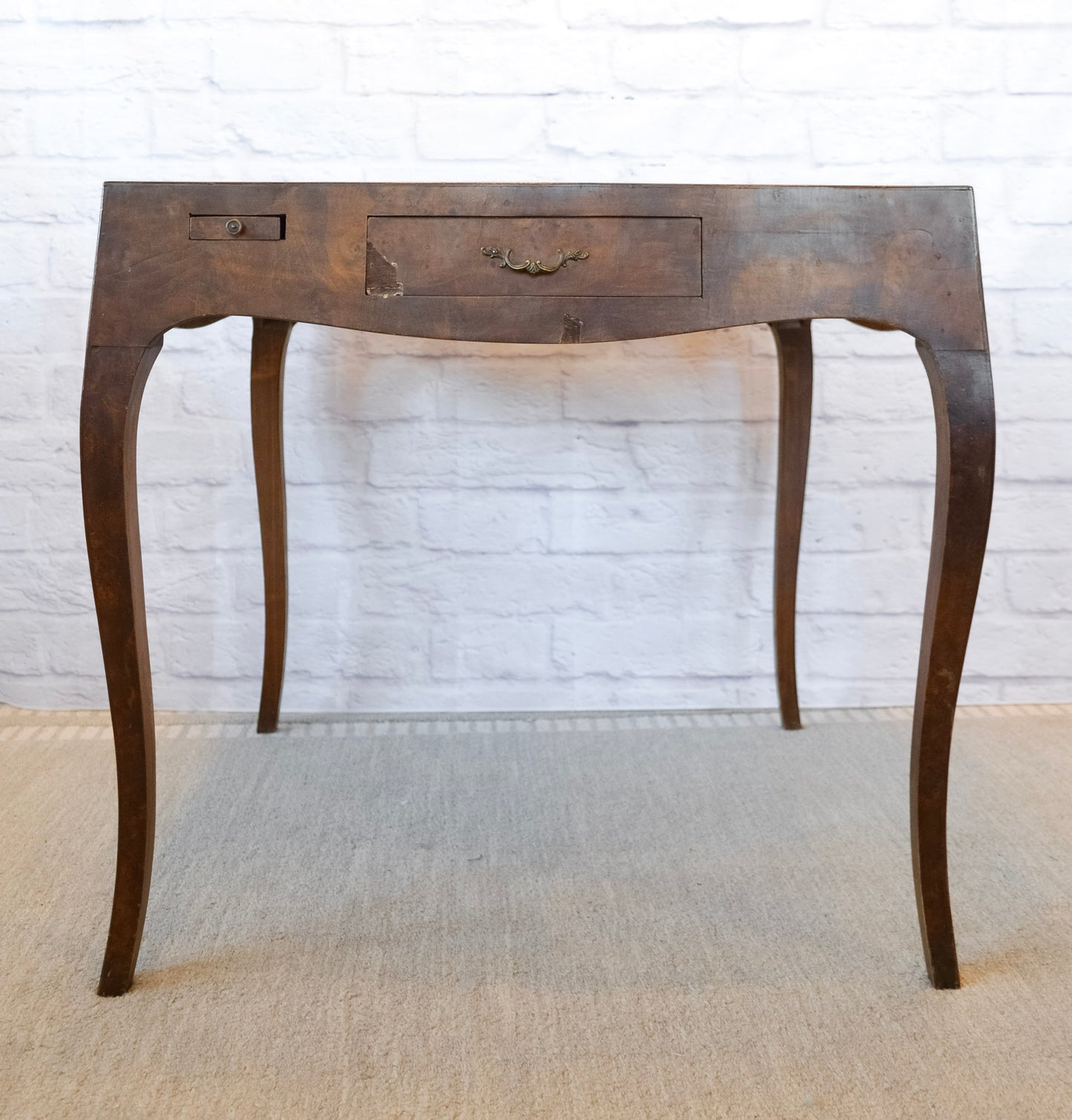 Louis XV Style Burl Wood Game Table