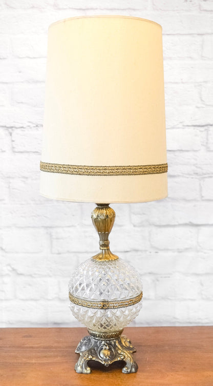 Large Vintage Beaded Lamp