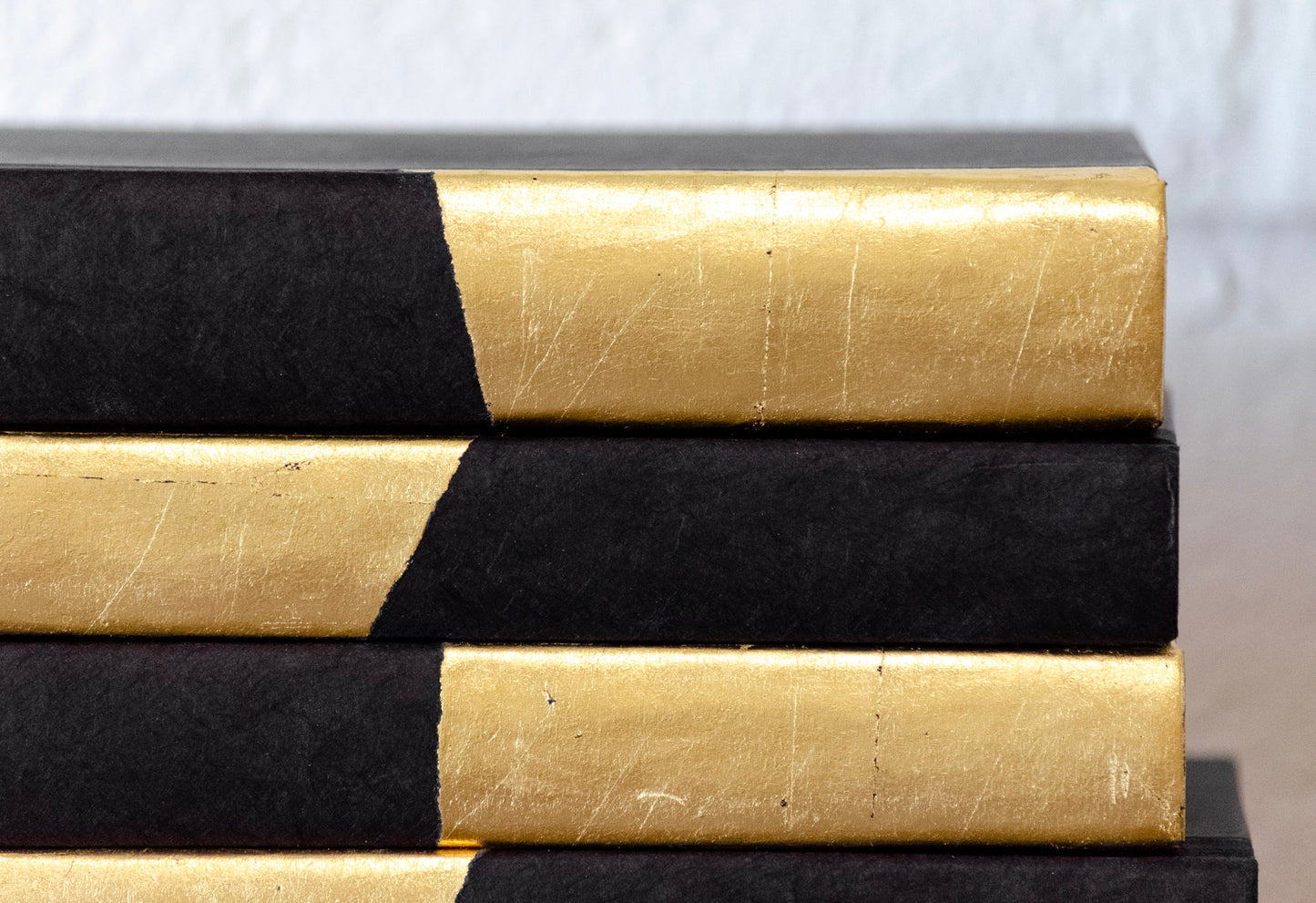 Black Parchment & Metallic Dip Decorative Book