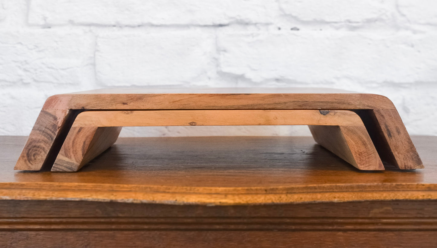 Acacia Wood Pedestal Riser