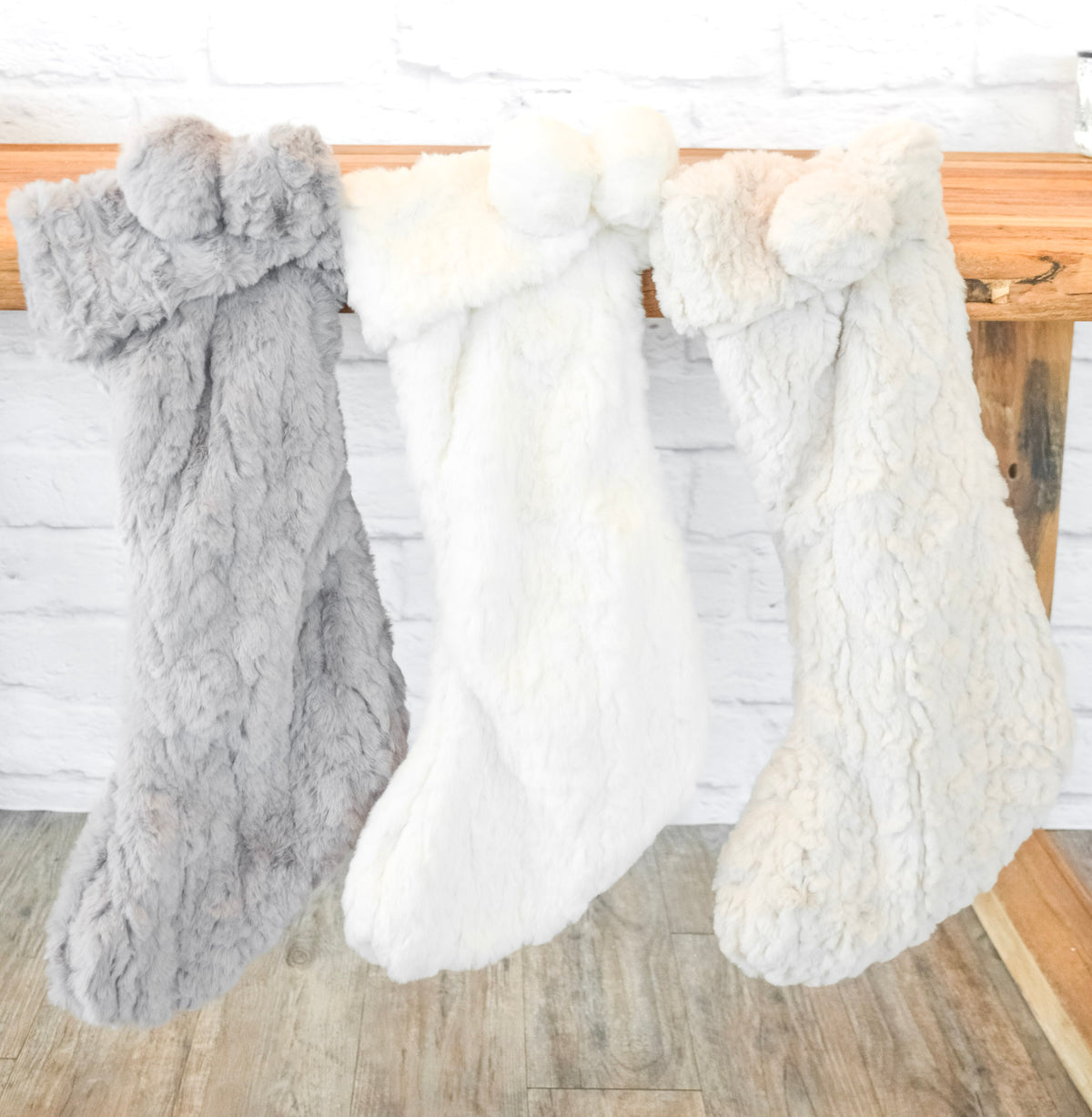 Winter Plush Faux Fur Stockings
