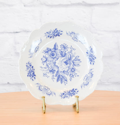 Set of 4 Toile Inspired Melamine Plates