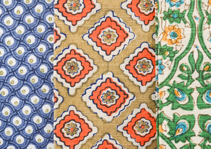 Block Print Cotton Slub Tea Towel