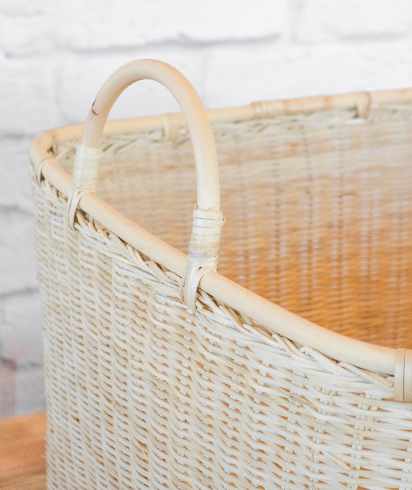 Square Rattan Basket w/ Handles