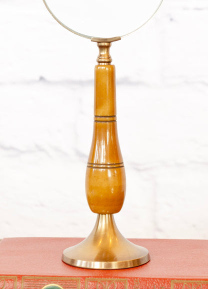 Curio Bone & Brass Magnifying Glass