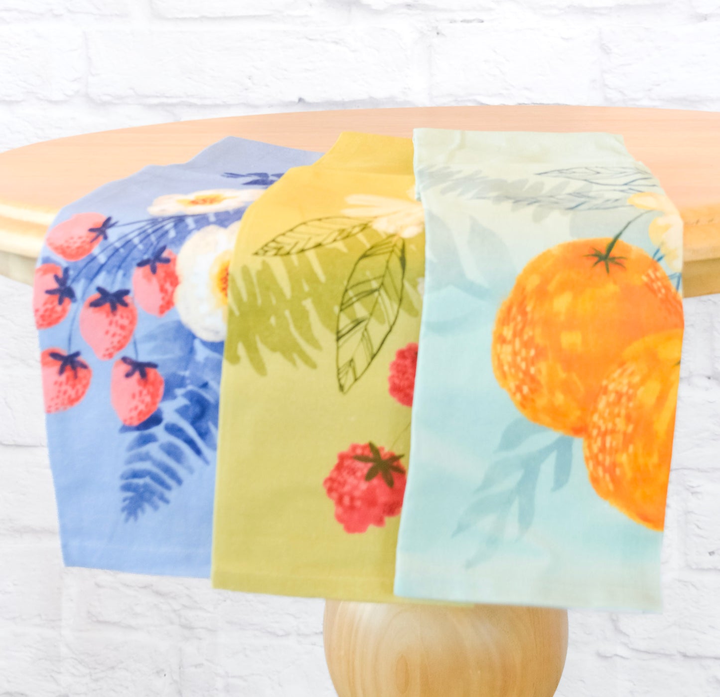 Flowers & Berries Dish Towel
