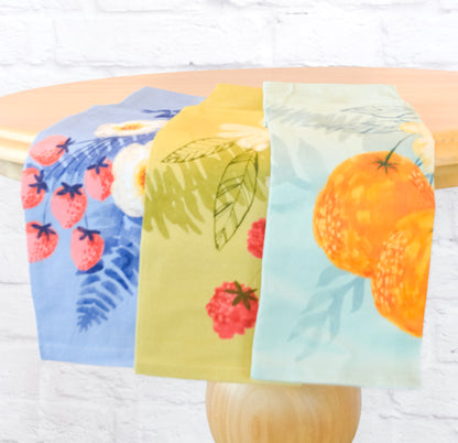 Flowers & Berries Dish Towel