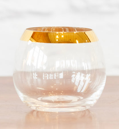 Gold Electroplated Accent Glass