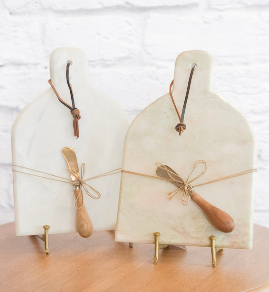 Buff Marble Charcuterie Board w/ Canape