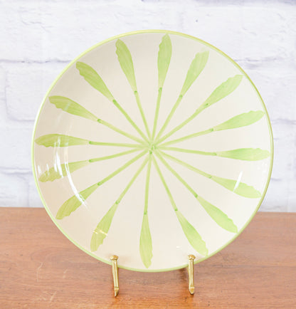 Set of Hand-Painted Stoneware Plates