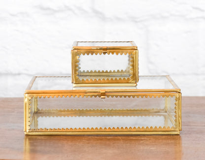 Scalloped Edge Glass Box