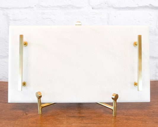 Val Marble Tray w/ Handles