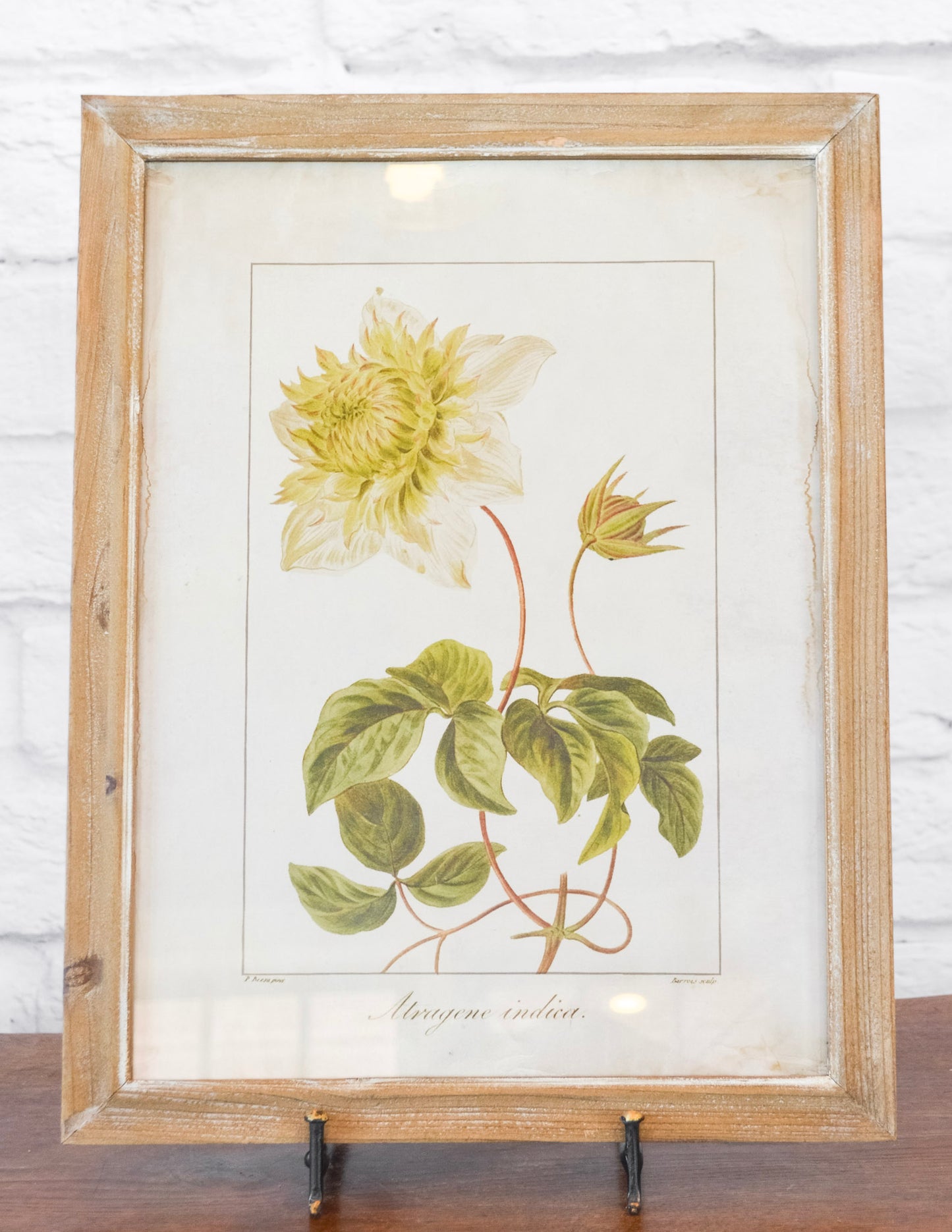 Wood Framed Floral Wall Decor
