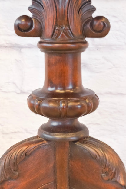 Lift Top Mahogany Pedestal Work Table